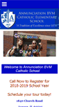 Mobile Screenshot of annunciationbvm.org